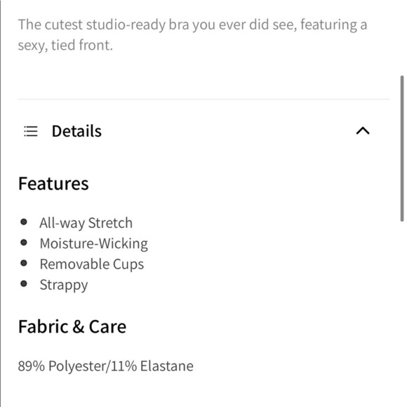 Fabletics spotted twist front sports bra, small - Picture 7 of 9